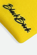 Yellow Kids' Beanie with Panda Logo