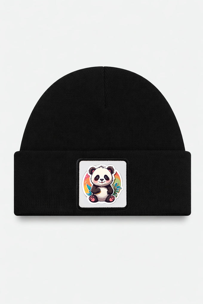 panda-logolu-siyah-cocuk-bere-5026 - BlackBörk TR