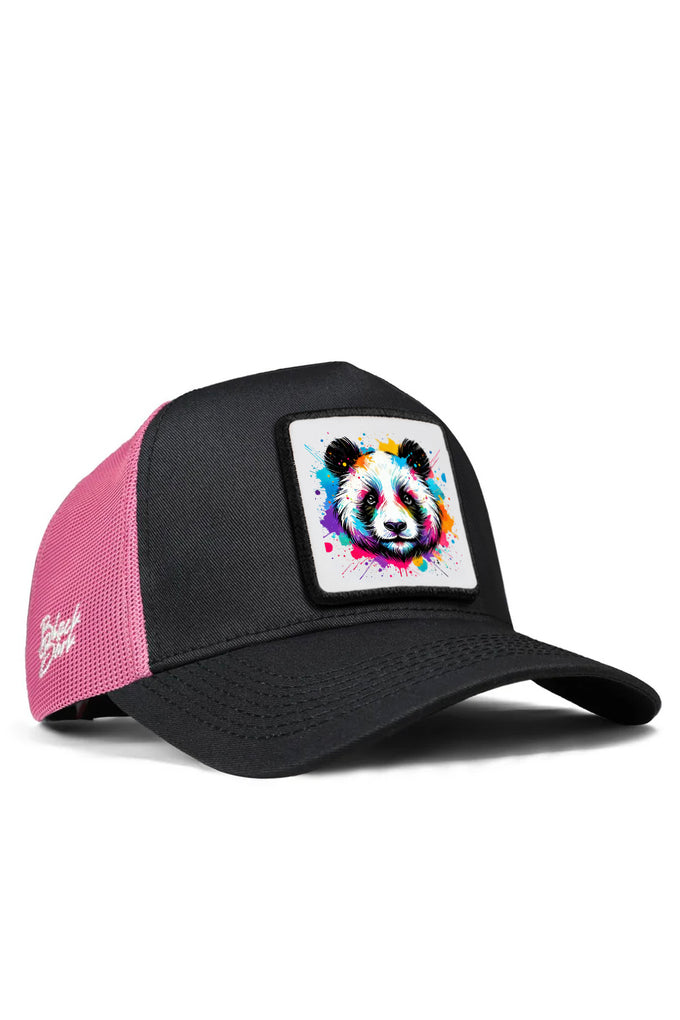 panda-logolu-siyah-pembe-trucker-sapka-2692 - BlackBörk TR