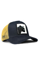 Panter Logolu Lacivert-Sarı Trucker Şapka