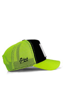 Neon-Black Trucker Hat with Panther Logo