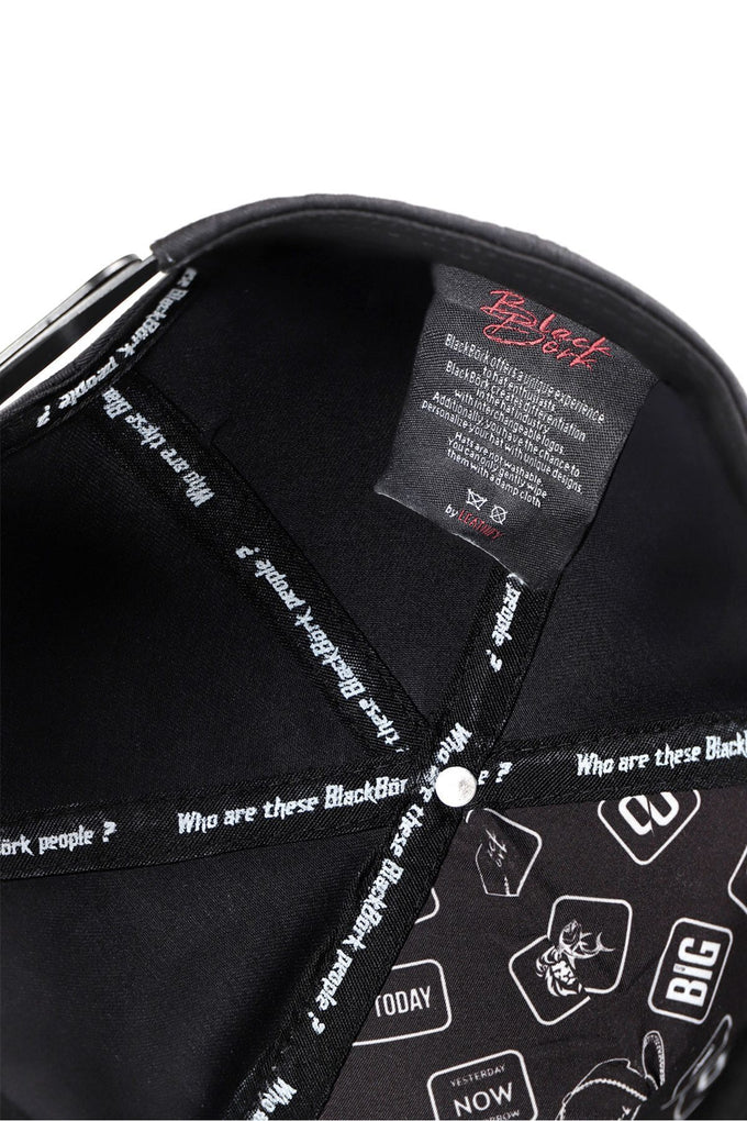 Black Baseball Cap with Panther Logo