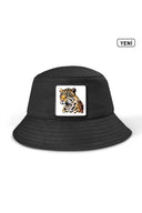 Panter Logolu Siyah Bucket Şapka