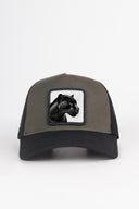 Panter Logolu Siyah-Haki Trucker Şapka