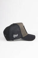 Panter Logolu Siyah-Haki Trucker Şapka