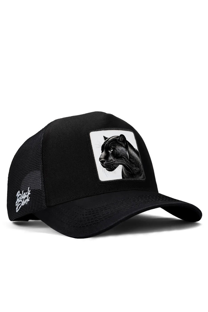 panter-logolu-siyah-trucker-sapka-3013 - BlackBörk TR
