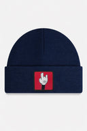 Navy Blue Beret with Finger Logo