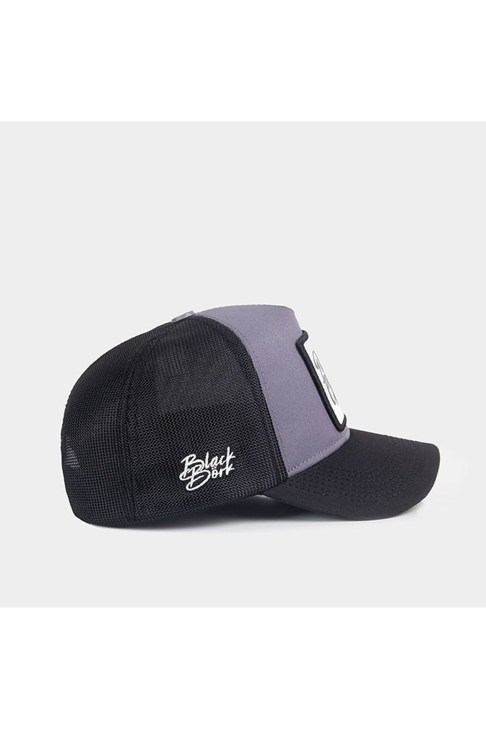 partner-in-crime-logolu-siyah-gri-trucker-sapka-2624 - BlackBörk TR
