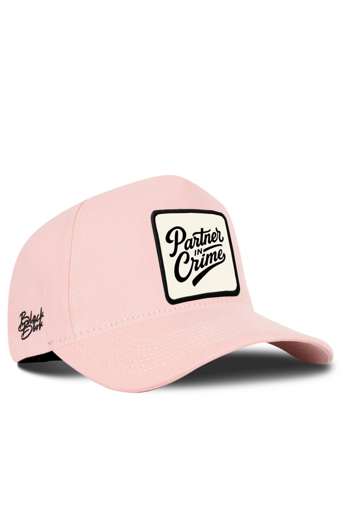Salmon Baseball Cap with Partner In Crime Logo