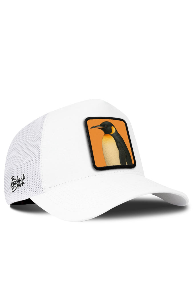 Penguen Logolu Beyaz Trucker Şapka