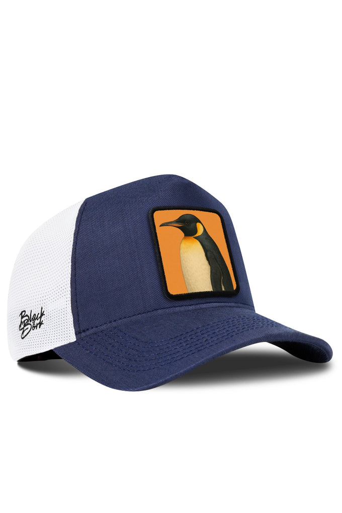 Penguen Logolu Cordura Lacivert-Beyaz Trucker Şapka
