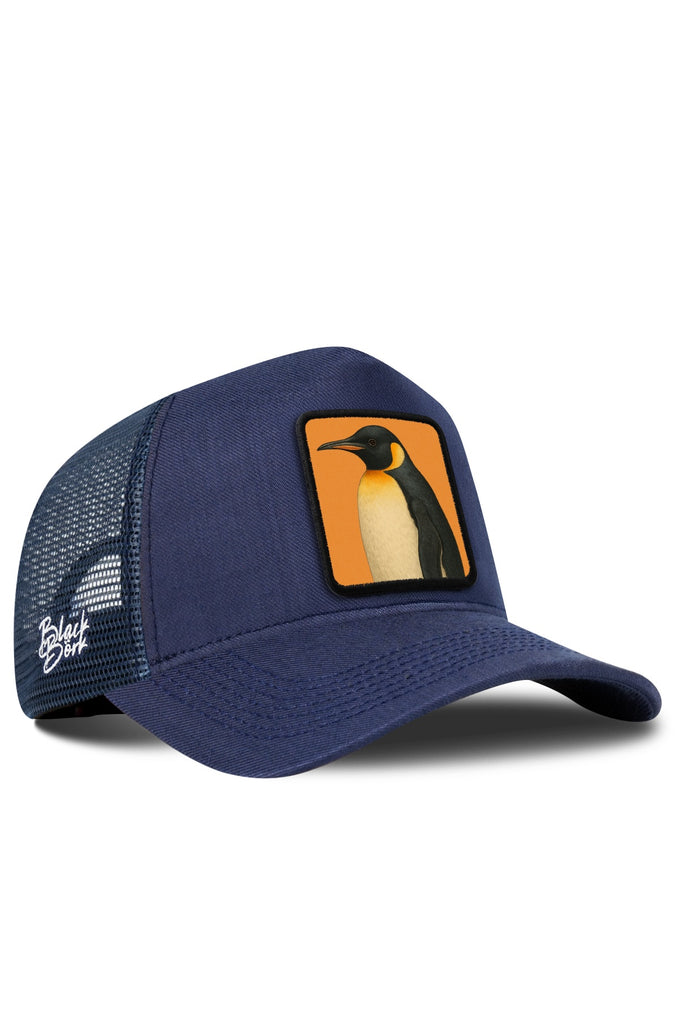 Penguen Logolu Cordura Lacivert Trucker Şapka