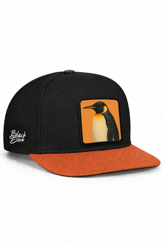 Penguen Logolu Kiremit-Siyah Hip Hop Şapka