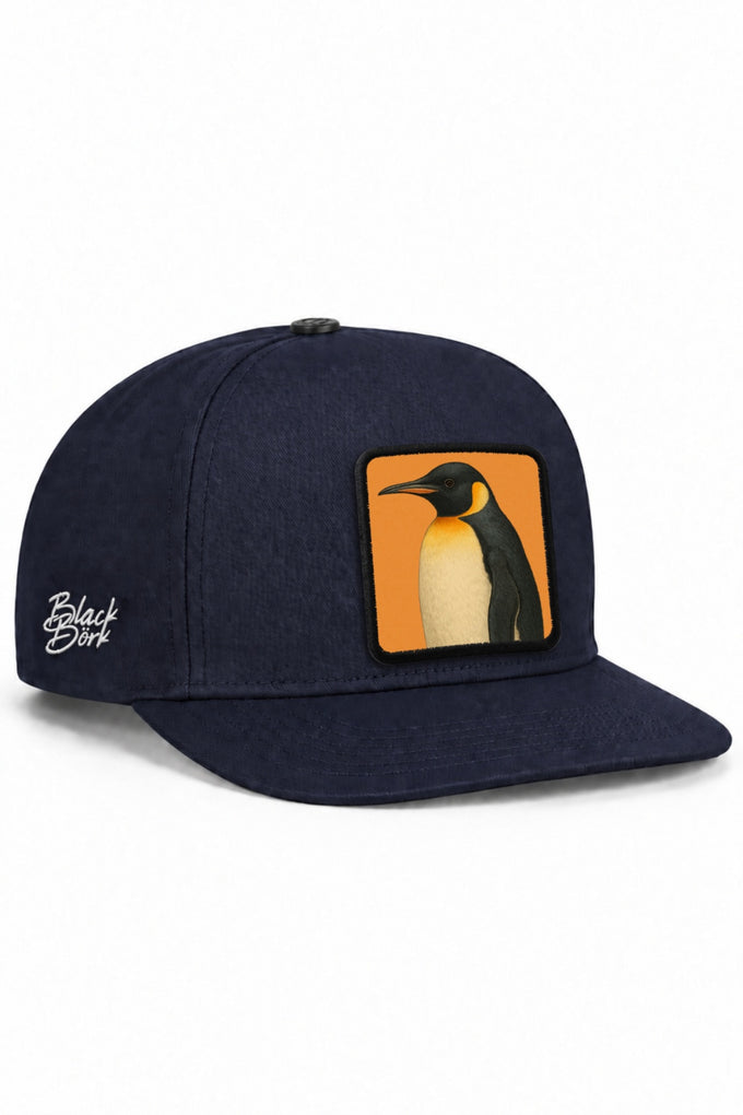 Penguen Logolu Lacivert Hip Hop Şapka