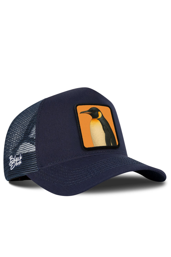 Penguen Logolu Lacivert Trucker Şapka