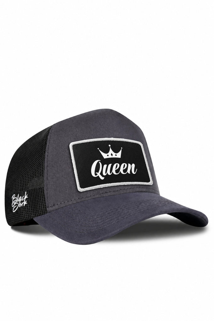 Queen Logo Anthracite-Black Trucker Cap