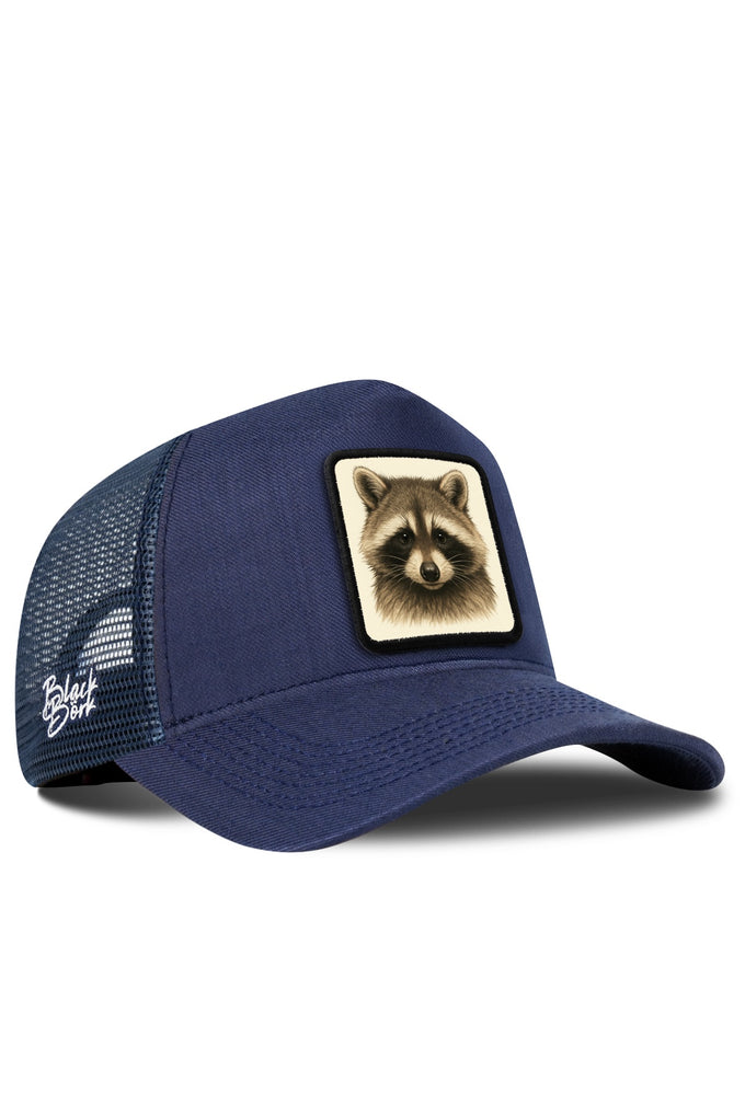 Rakun Logolu Cordura Lacivert Trucker Şapka