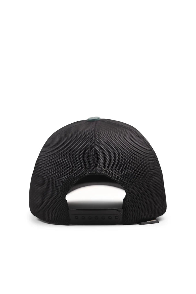 rapping-mad-logolu-cordura-petrol-yesili-siyah-trucker-sapka-5431 - BlackBörk TR