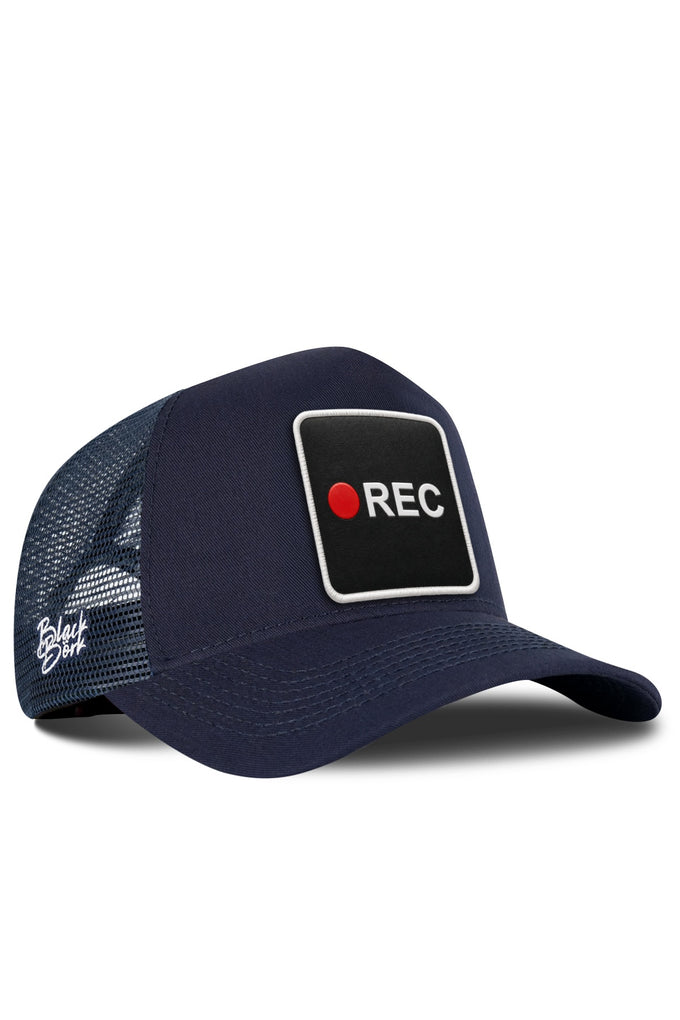 Rec Logolu Lacivert Trucker Şapka