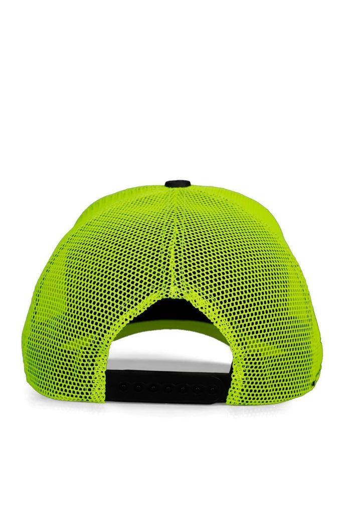 Rec Logolu Neon-Siyah Trucker Şapka