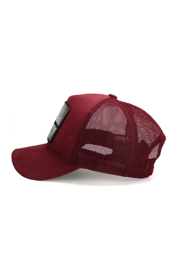 Rhymestein Logolu Bordo Trucker Şapka