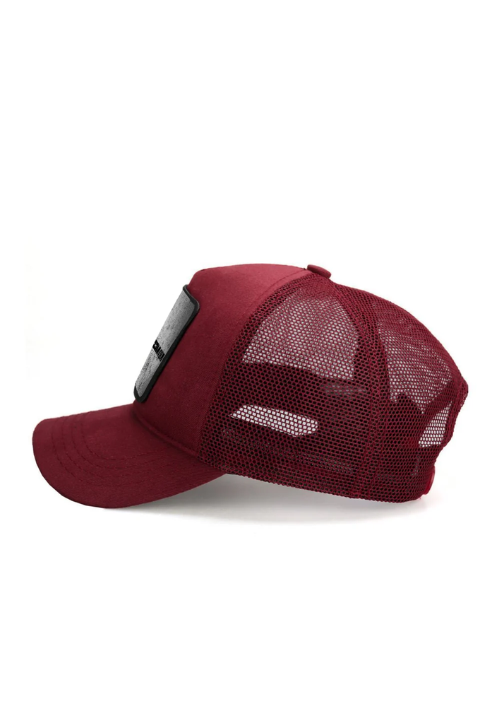 rhymestein-logolu-bordo-trucker-sapka-5396 - BlackBörk TR