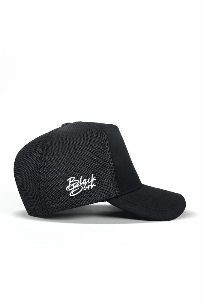 Rhymestein Sembol Logolu Siyah Trucker Şapka
