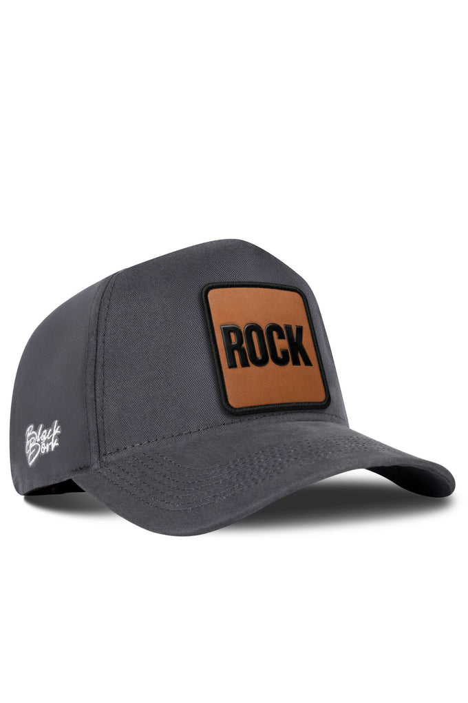 Rock Logolu Antrasit Beyzbol Şapka