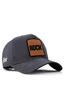 Rock Logolu Antrasit Beyzbol Şapka