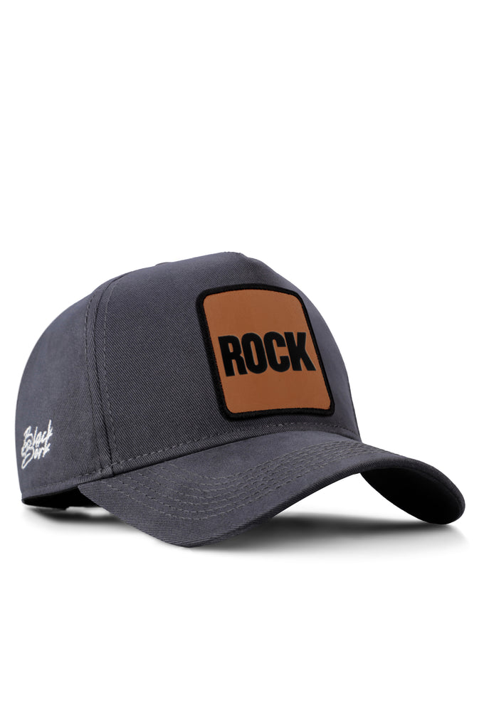 Rock Logolu Antrasit Beyzbol Şapka
