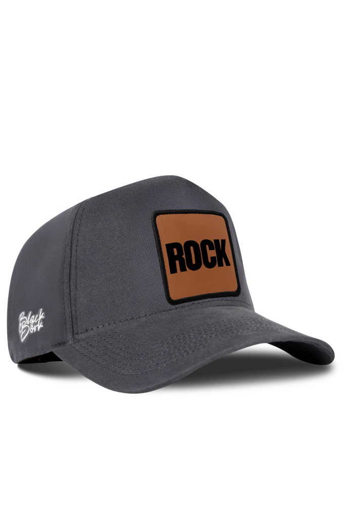 Rock Logolu Antrasit Beyzbol Şapka