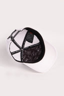 Rock Logolu Beyaz Trucker Şapka