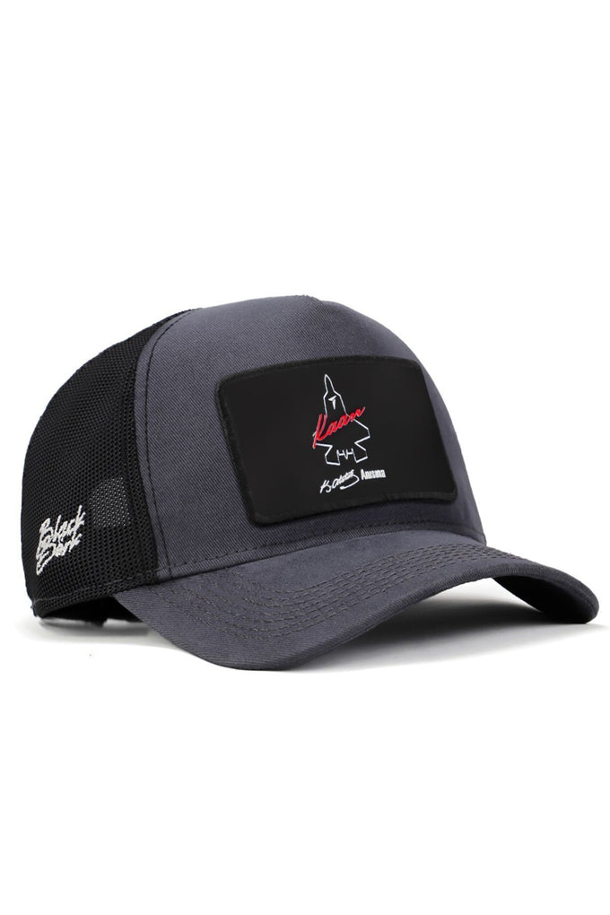 saygi-2-kaan-lisanli-antrasit-siyah-trucker-sapka-2902 - BlackBörk TR
