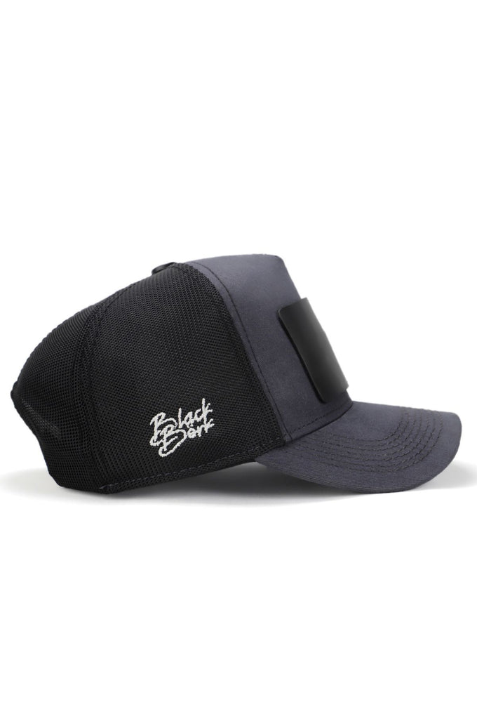 saygi-2-kaan-lisanli-antrasit-siyah-trucker-sapka-2903 - BlackBörk TR