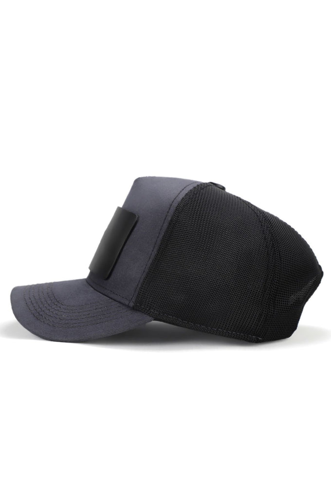 saygi-2-kaan-lisanli-antrasit-siyah-trucker-sapka-2905 - BlackBörk TR