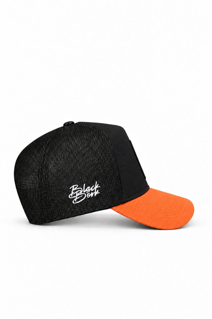 See You Later Never Logolu Kiremit-Siyah Trucker Şapka