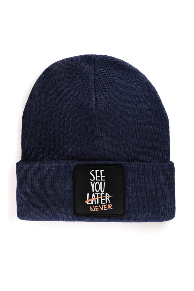 see-you-later-never-logolu-lacivert-bere-413 - BlackBörk TR