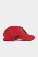 Red Baseball Cap with Six Number 7 Logo
