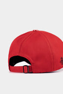 Red Baseball Cap with Six Number 7 Logo