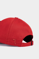 Red Baseball Cap with Six Number 7 Logo
