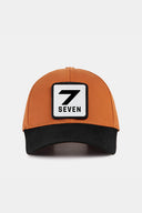 Six 7 Numara Logolu Siyah-Kiremit Beyzbol Şapka