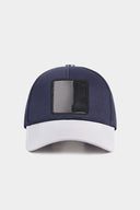 Six White and Navy Baseball Caps