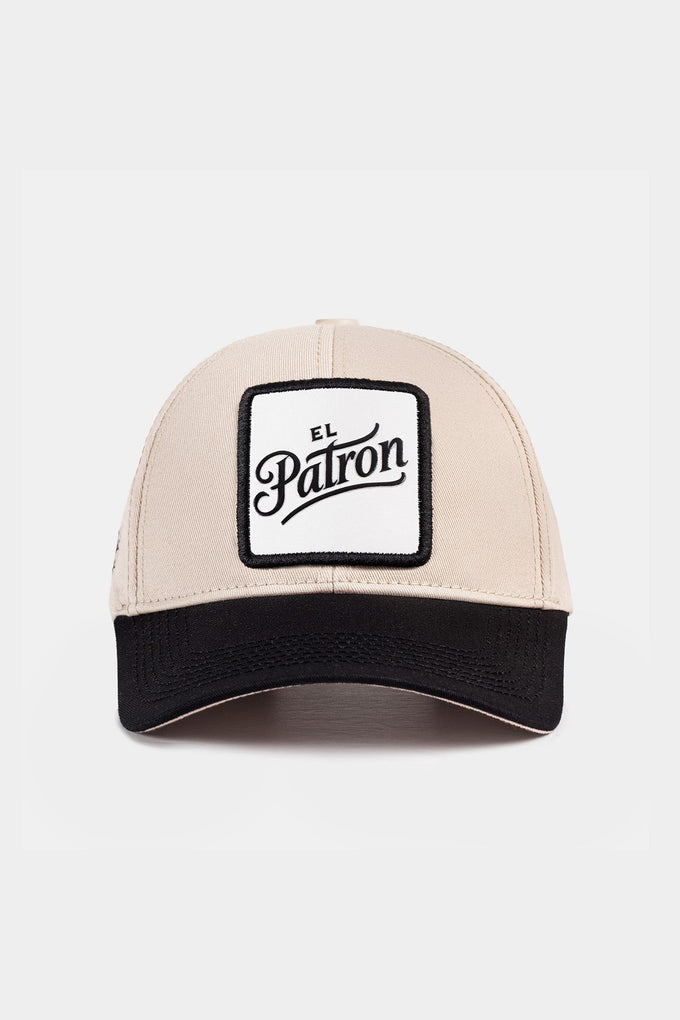 six-el-patron-logolu-siyah-bej-beyzbol-sapka-1336 - BlackBörk TR