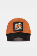 Six Good Luck Logolu Siyah-Kiremit Beyzbol Şapka