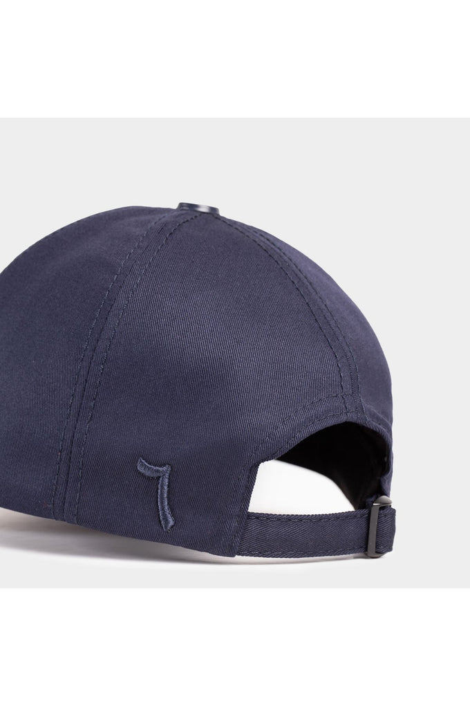 Navy Blue Baseball Cap with Six Roosters Logo