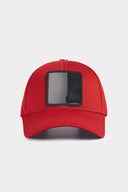 Six Red Baseball Caps