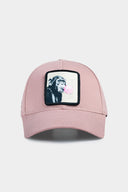 Salmon Baseball Cap with Six Monkeys Logo