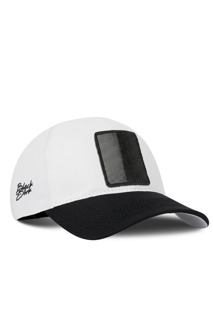 Six Black and White Baseball Caps
