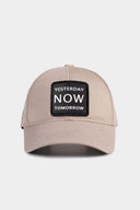 Six Yesterday Now Tomorrow Logo Beige Baseball Cap