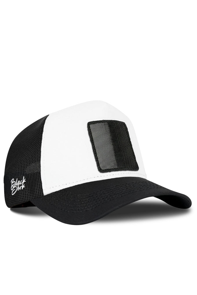 siyah-beyaz-trucker-sapka-5132 - BlackBörk TR